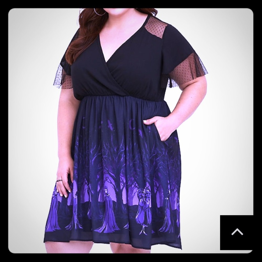 Disney Torrid villain skater dress size 3 24w
